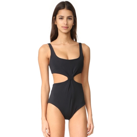 Mara Hoffman Womens Knot-Front One Piece Swimsuit